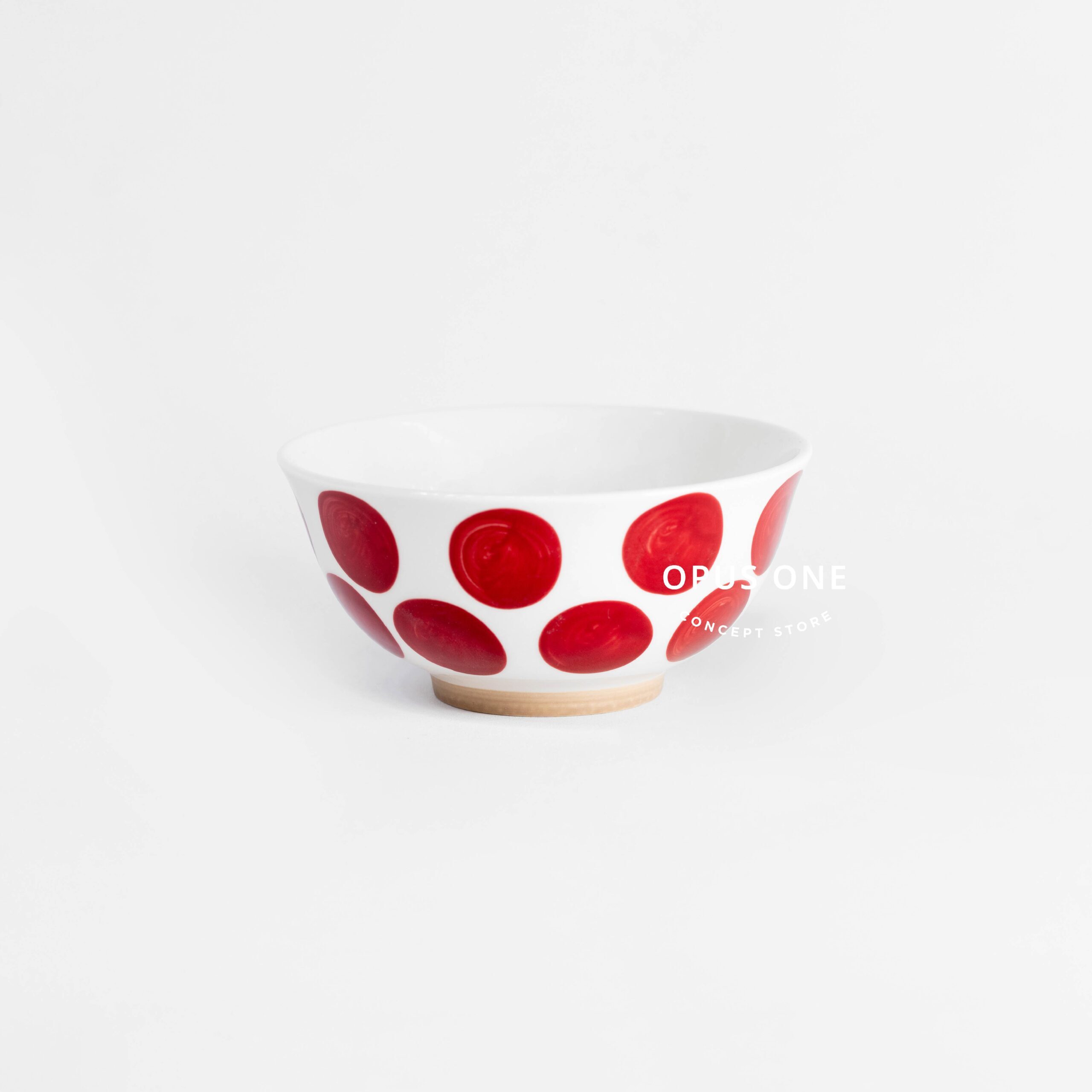 Opus One Scarlet Red Dot Bowl 4.75" 14484