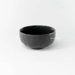 Opus One Silver Locus Wave Bowl 6" 14878 Dark Grey