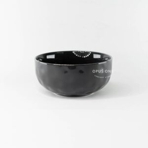 Opus One Silver Locus Wave Bowl 8" 14880 Dark Grey