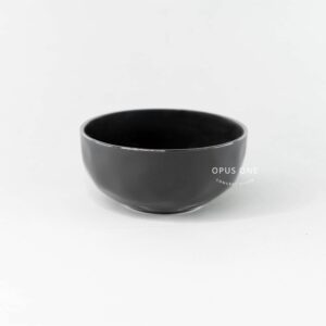 Opus One Silver Locus Wave Bowl 4.5" 14877 Dark Grey