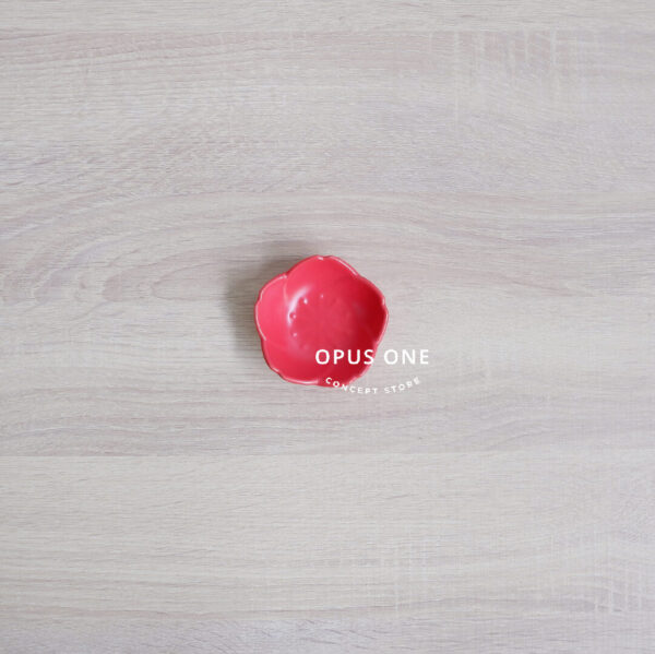 Opus One Piring Bunga Polos Pastel 3" 12917 Merah