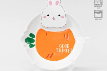 Opus One Piring Keramik Rabbit and Carrot 21cm 16169