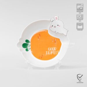 Opus One Piring Keramik Rabbit and Carrot 21cm 16170