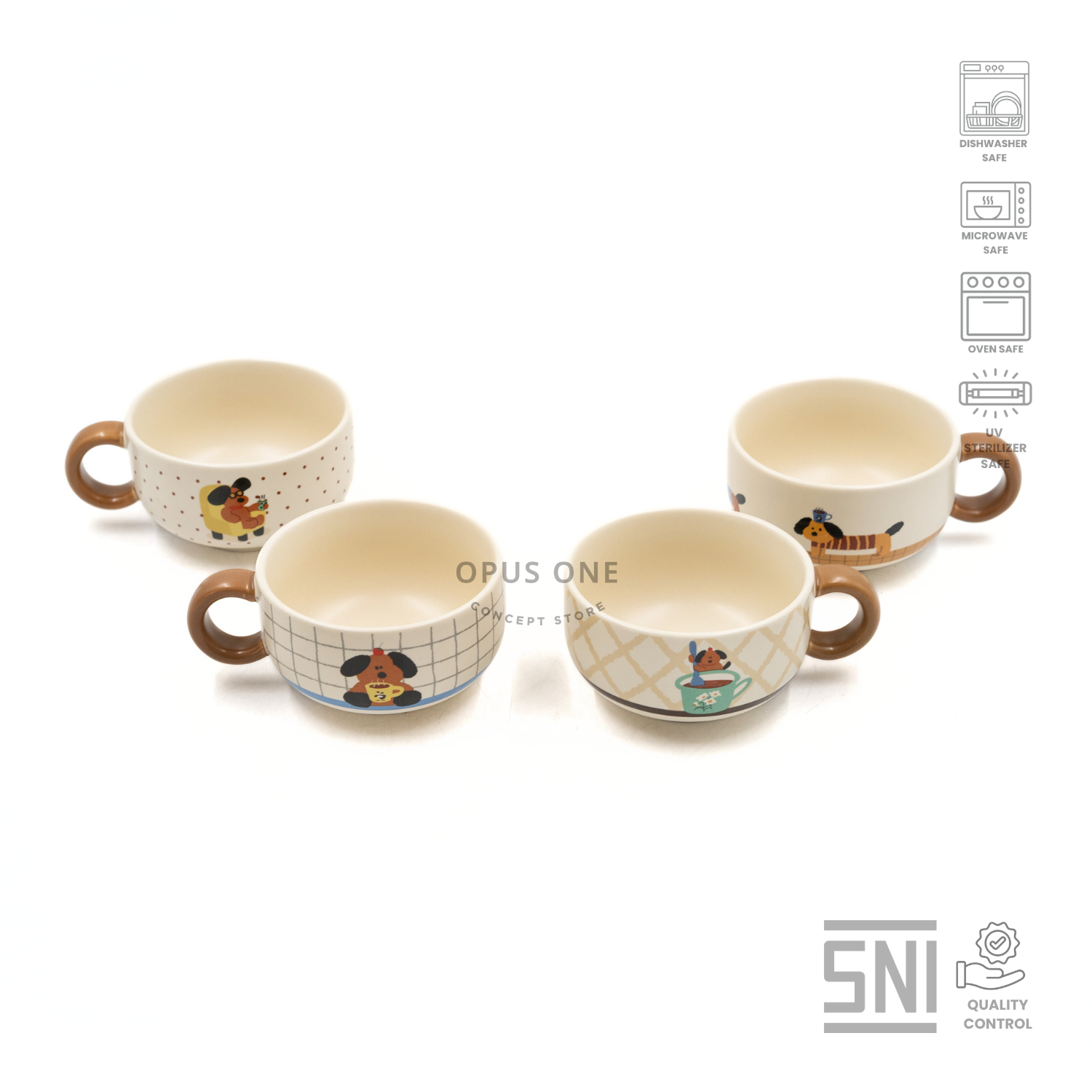 Opus One Jolly Poppy Coffee Cup 11.2x8.5x5.2cm 23962 - Image 2