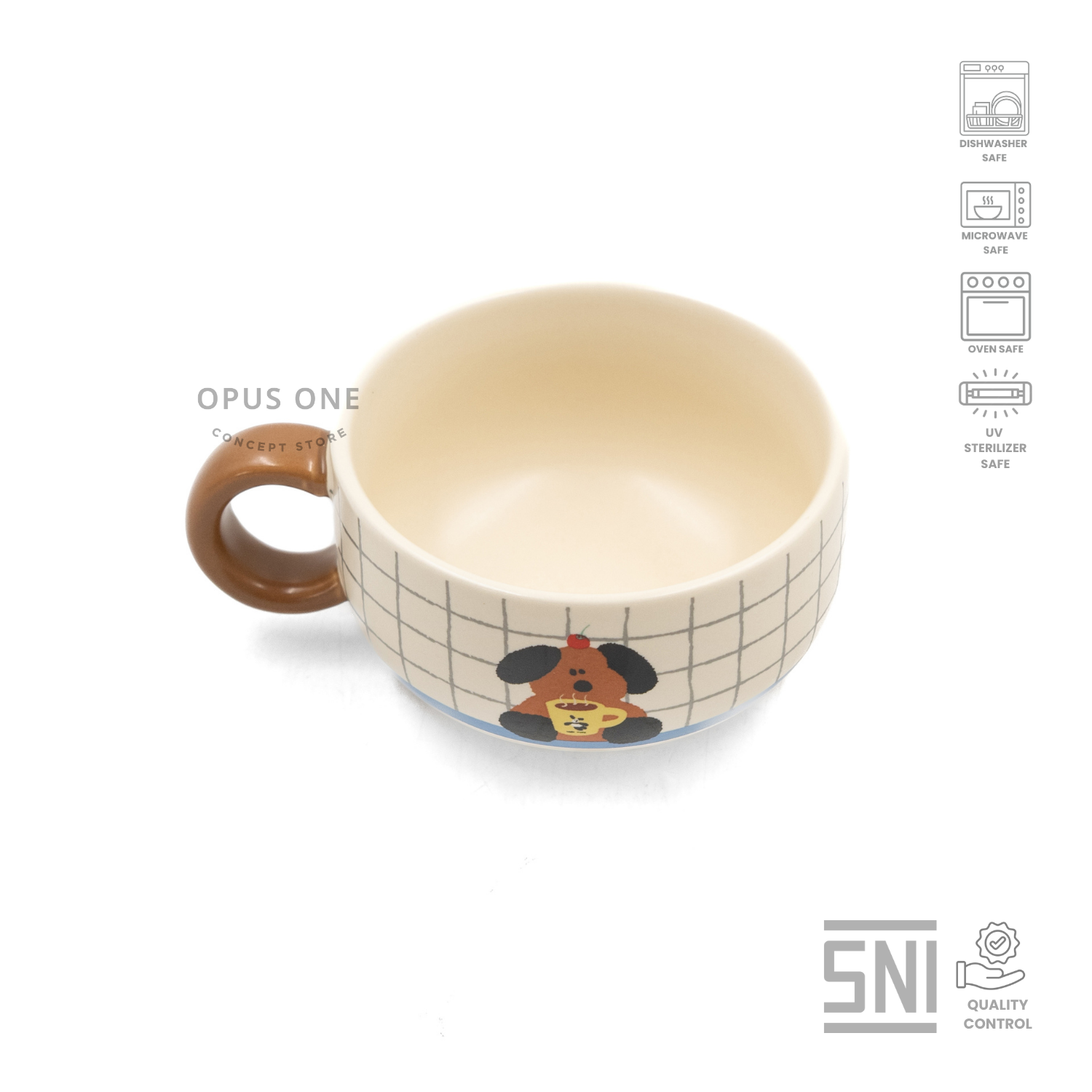 Opus One Jolly Poppy Coffee Cup 11.2x8.5x5.2cm 23962 - Image 3