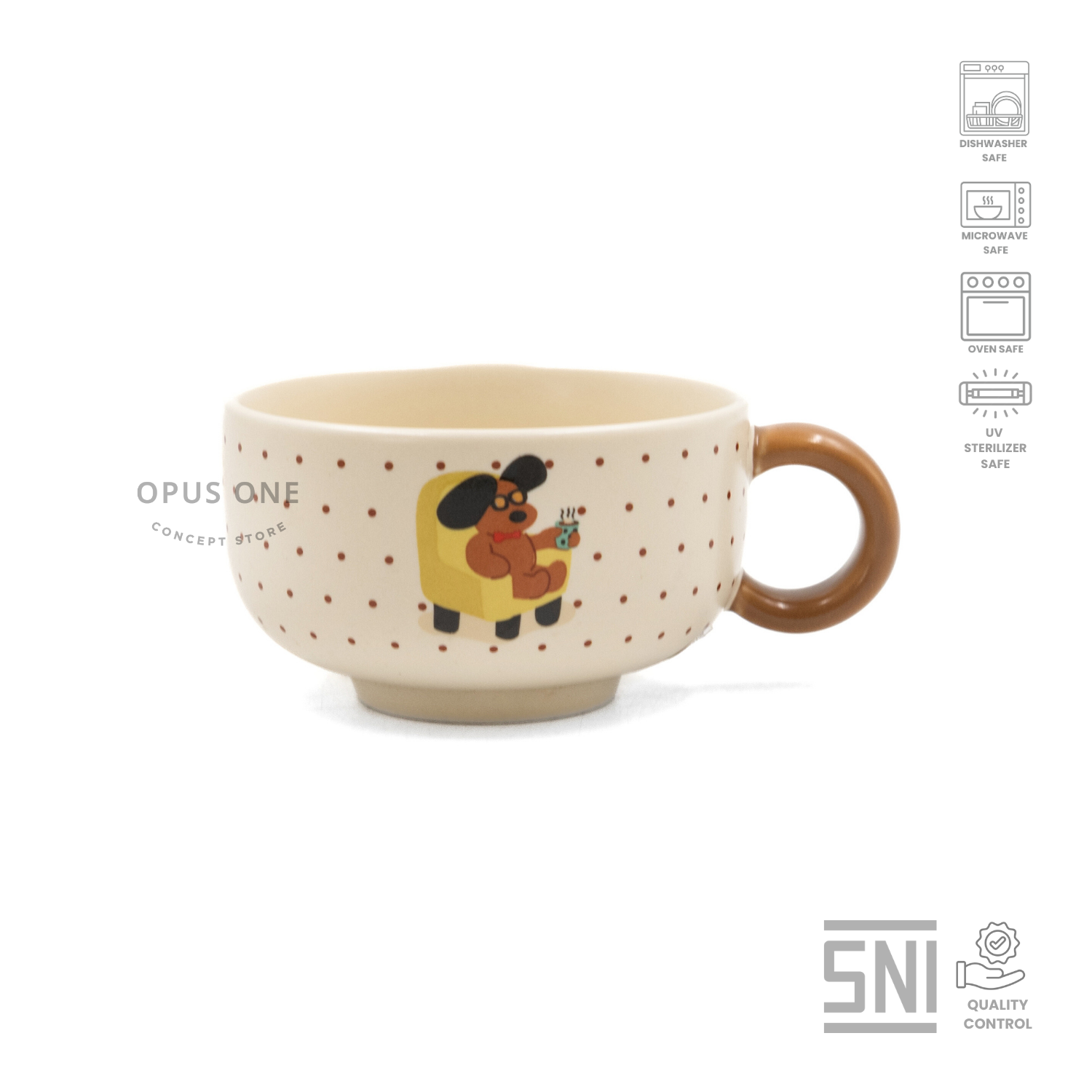 Opus One Jolly Poppy Coffee Cup 11.2x8.5x5.2cm 23962 - Image 4