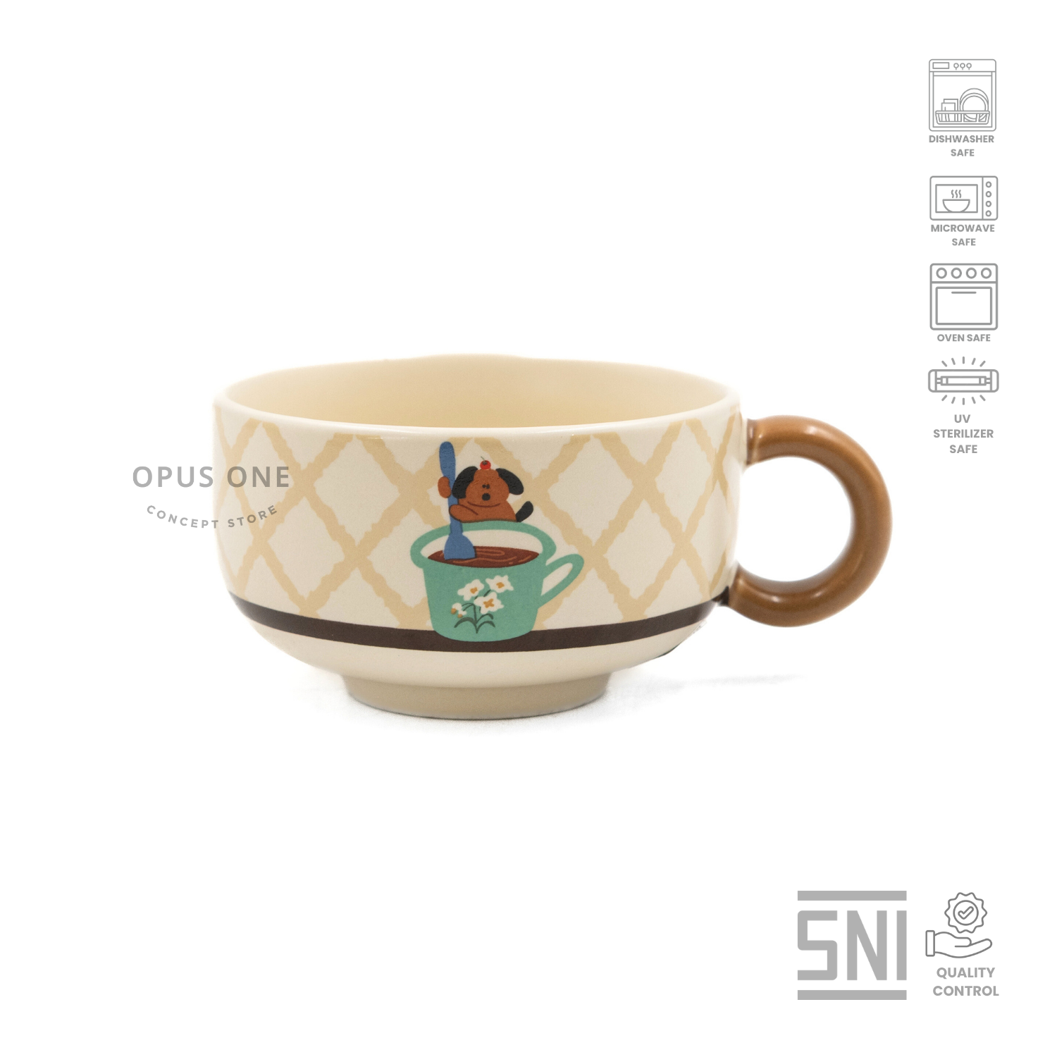 Opus One Jolly Poppy Coffee Cup 11.2x8.5x5.2cm 23962 - Image 5