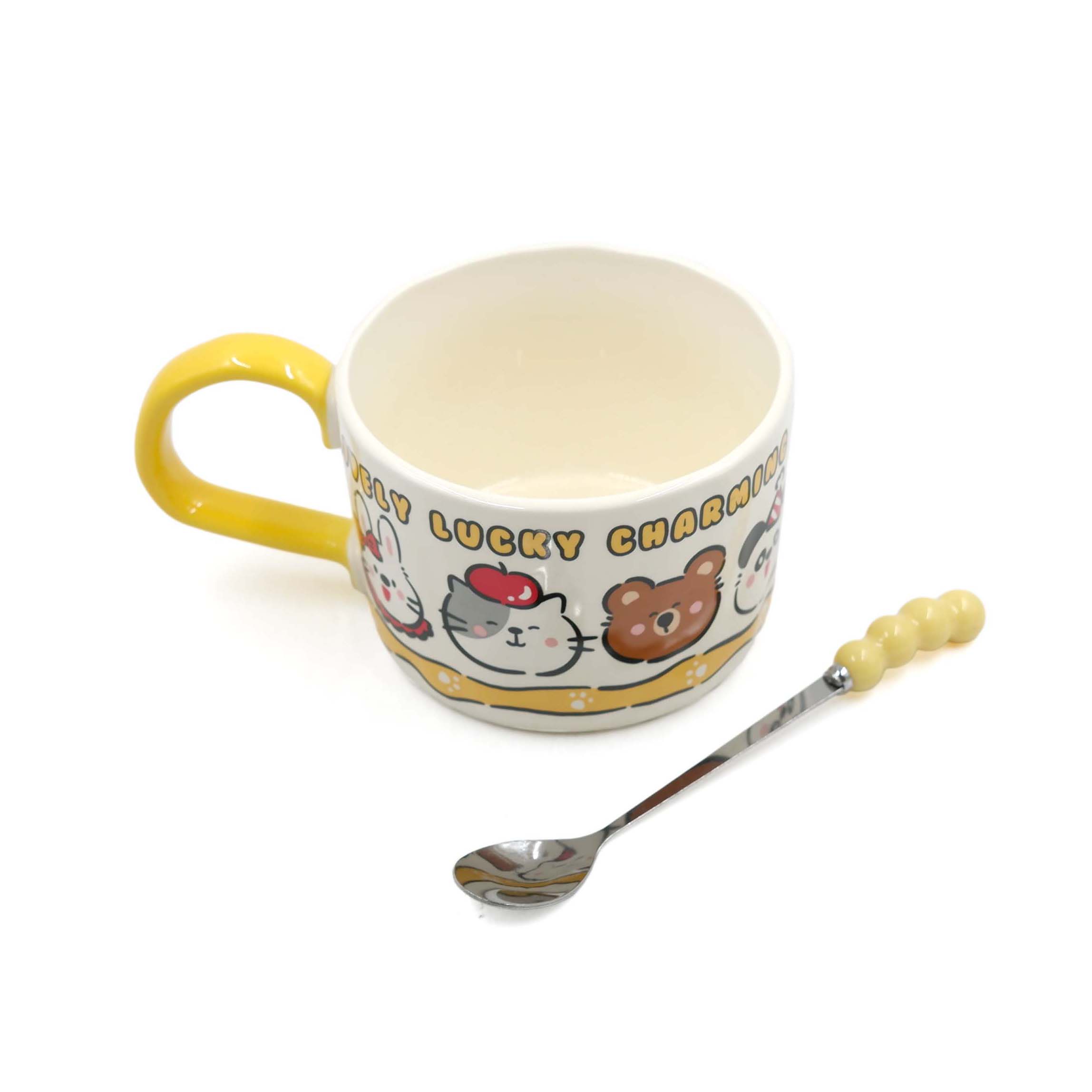 Opus One Happy Bunch Solid Color Mug With Spoon 480ml XI1269-L 24953 - Image 3