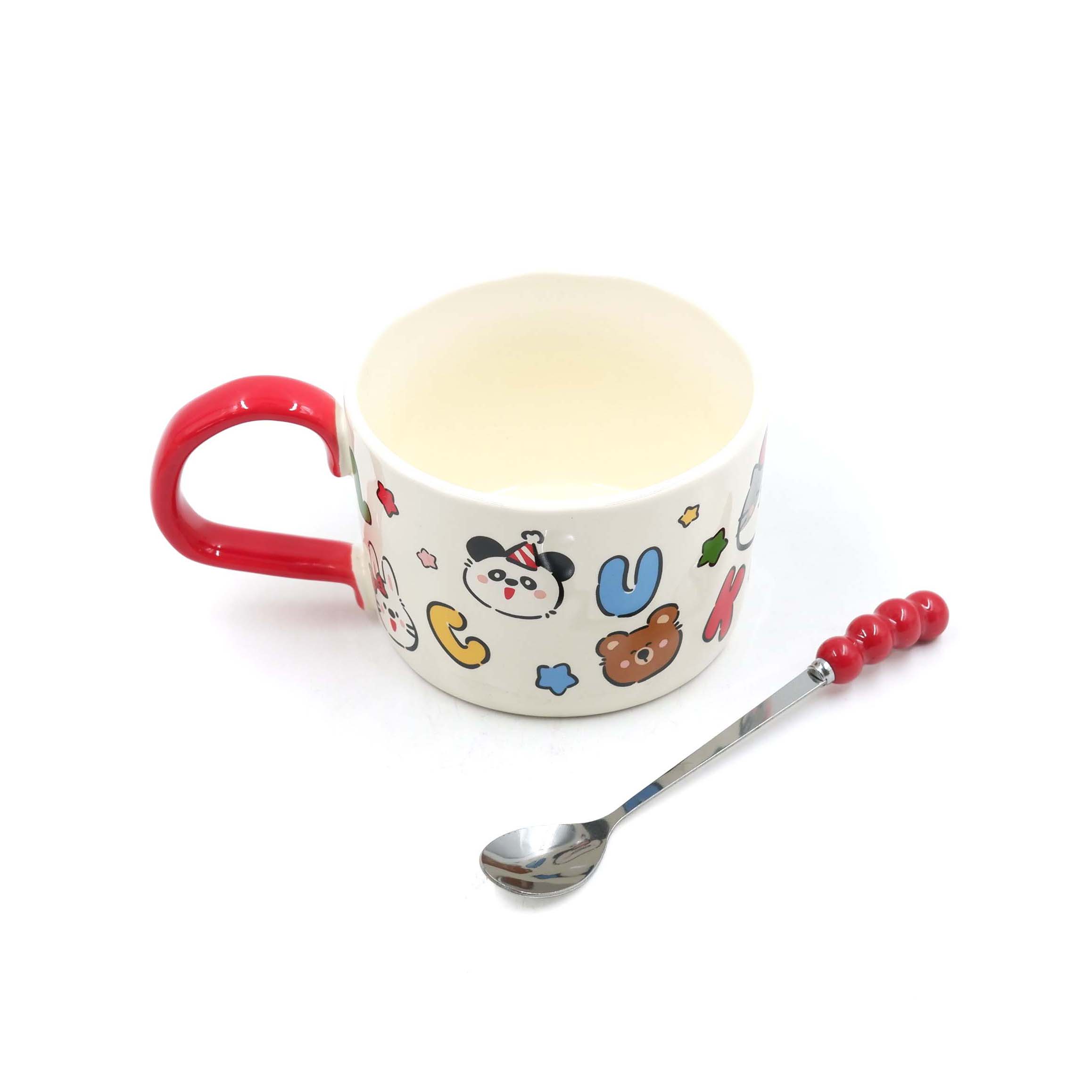 Opus One Happy Bunch Solid Color Mug With Spoon 480ml XI1269-L 24953 - Image 4
