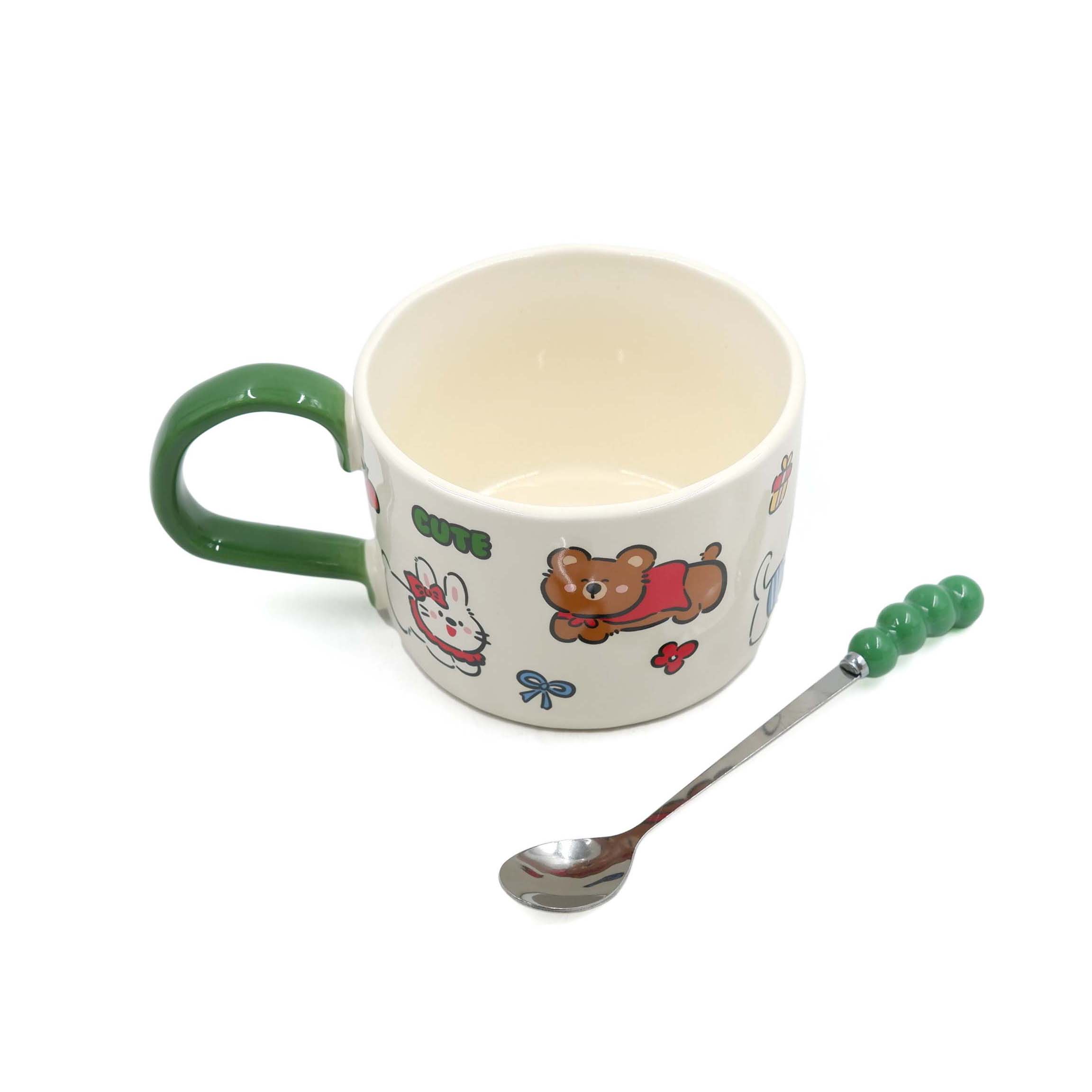 Opus One Happy Bunch Solid Color Mug With Spoon 480ml XI1269-L 24953 - Image 5