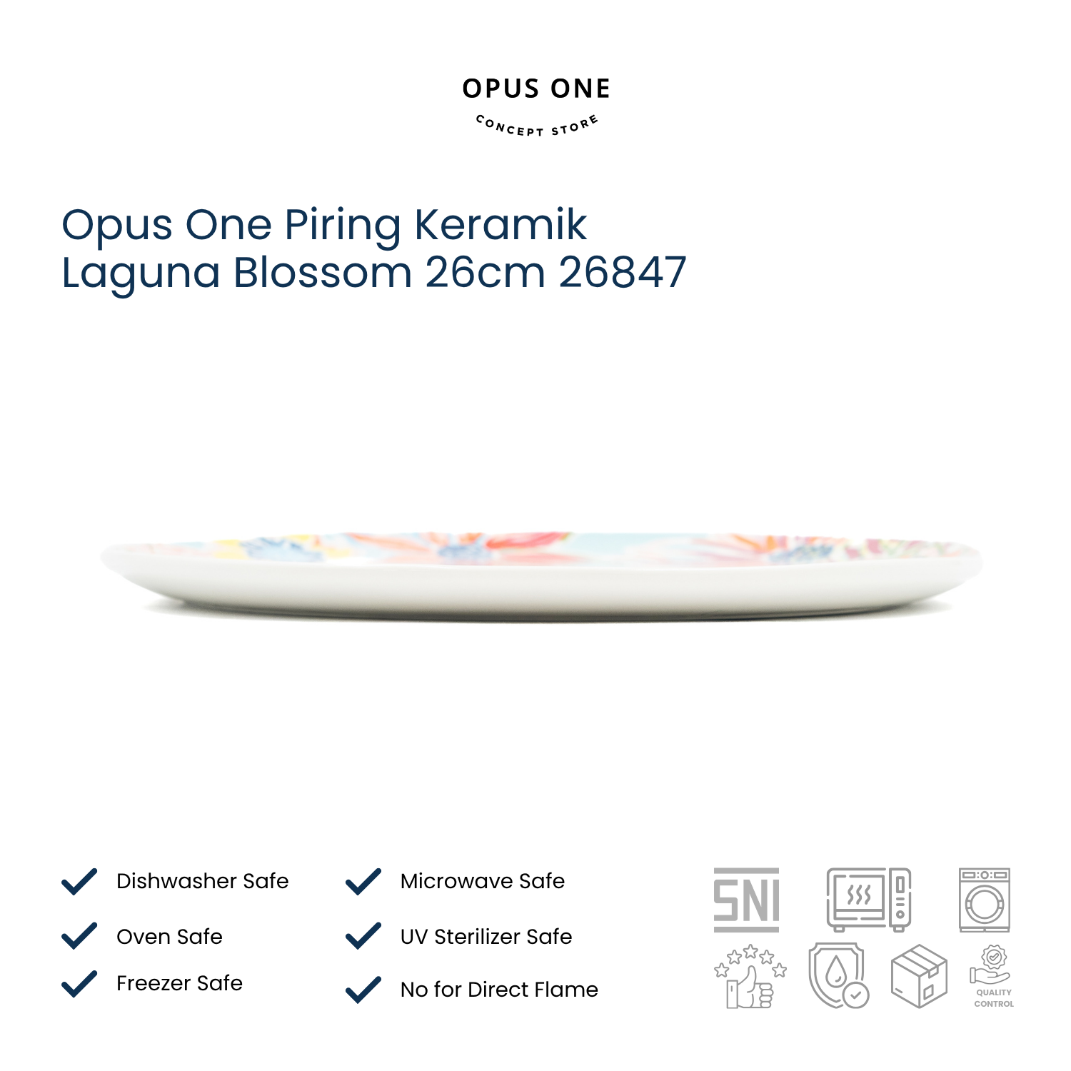 Opus One Piring Keramik Laguna Blossom 26cm 26847 - Image 3