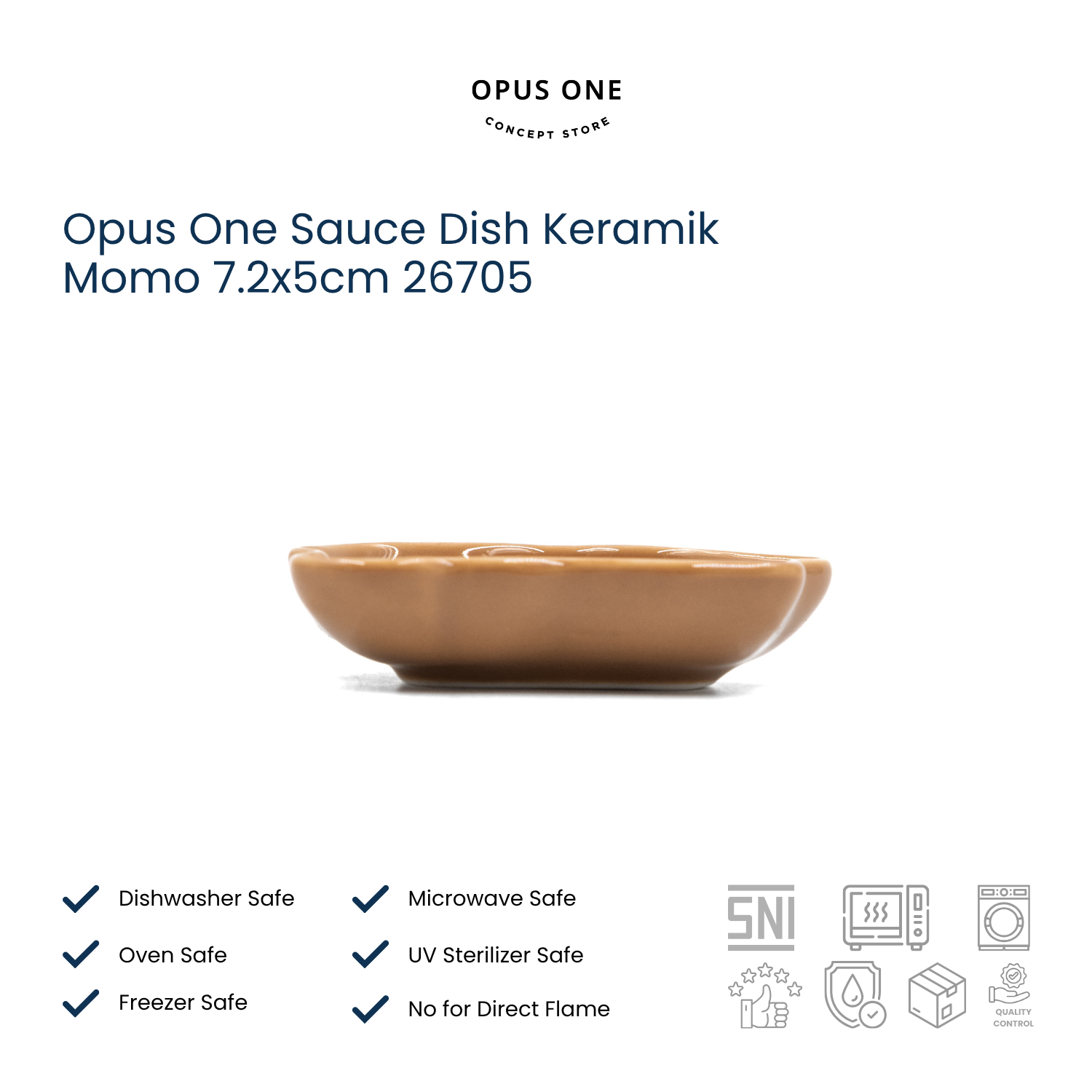 Opus One Sauce Dish Keramik Momo 7.2x5cm 26705 - Image 2