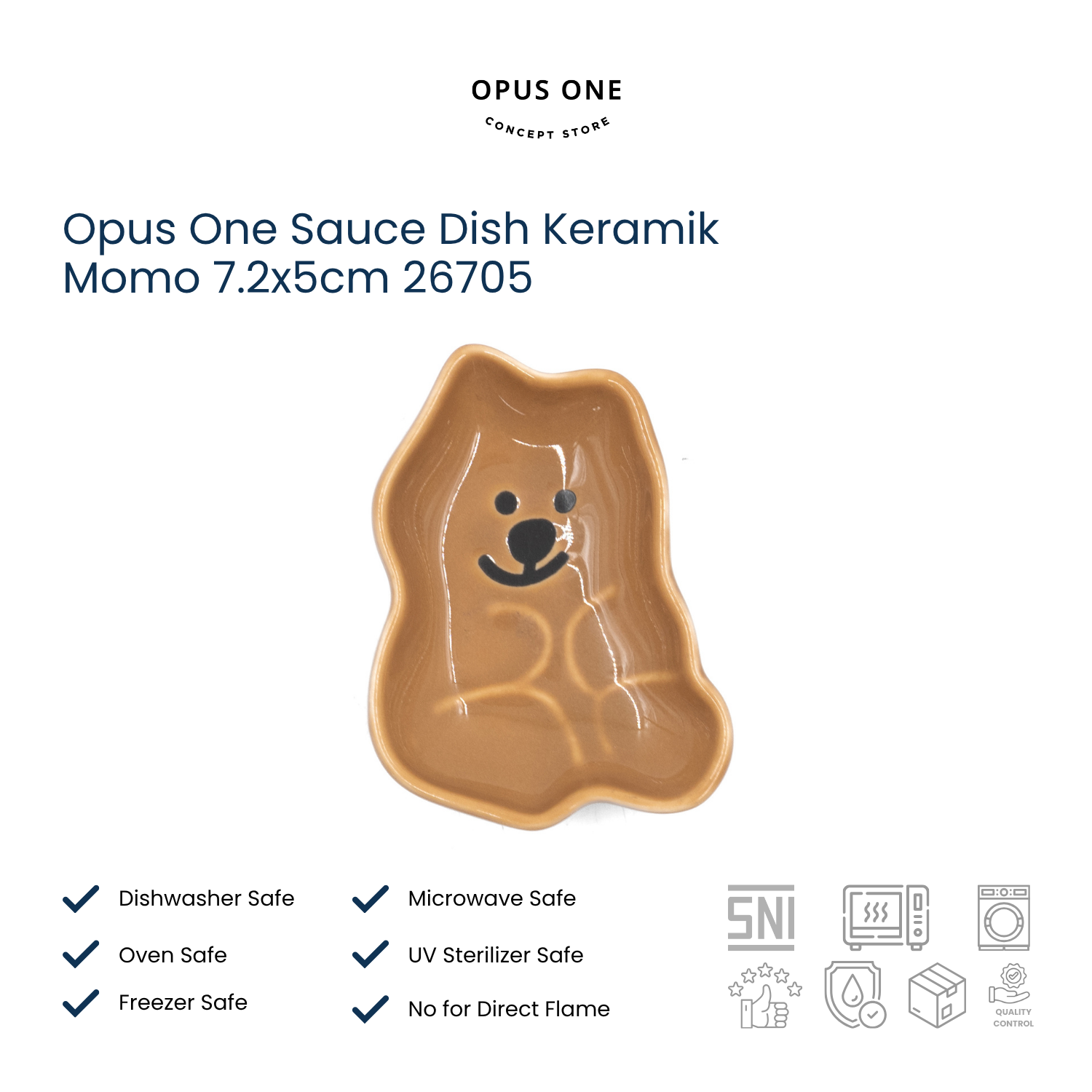 Opus One Sauce Dish Keramik Momo 7.2x5cm 26705