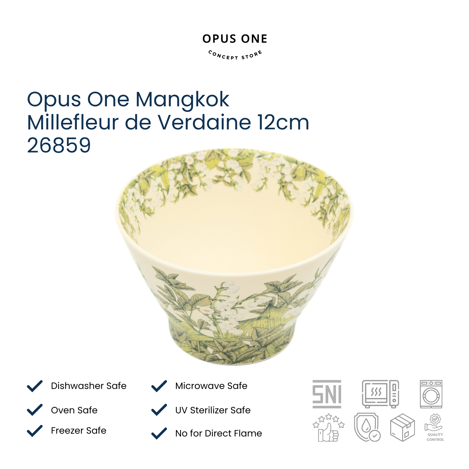 Opus One Mangkok Millefleur de Verdaine 12cm 26859