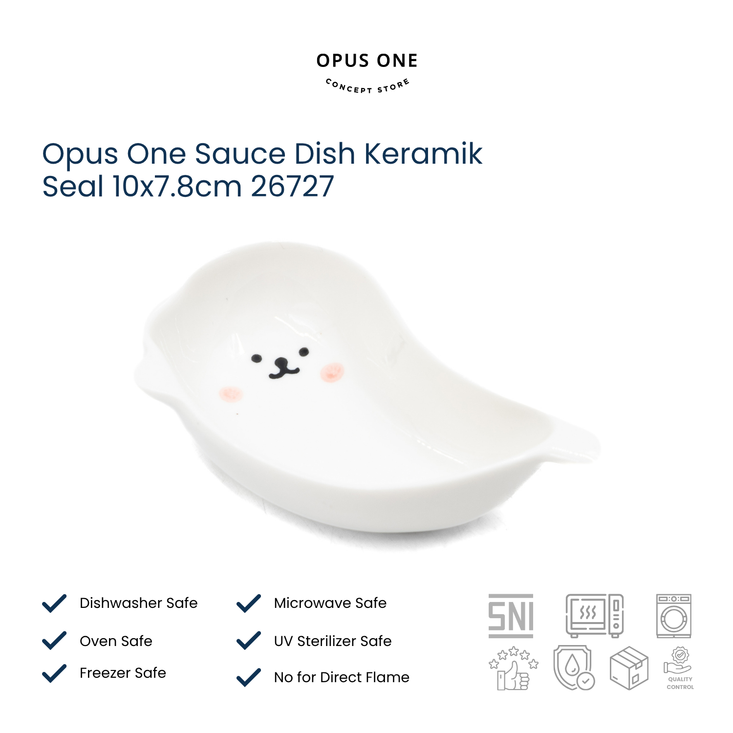Opus One Sauce Dish Keramik Seal 10x7.8cm 26727 - Image 2