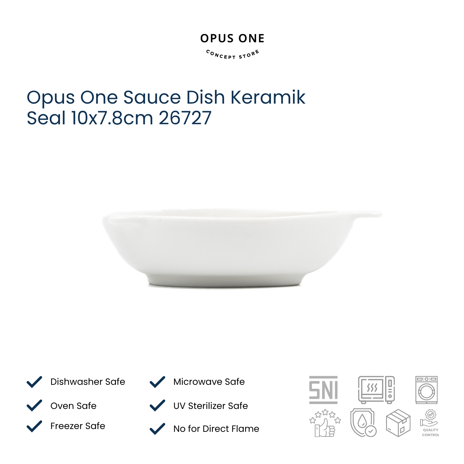 Opus One Sauce Dish Keramik Seal 10x7.8cm 26727 - Image 3