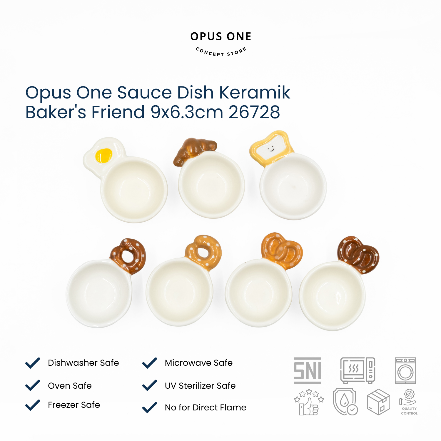 Opus One Sauce Dish Keramik Baker's Friend 9x6.3cm 26728