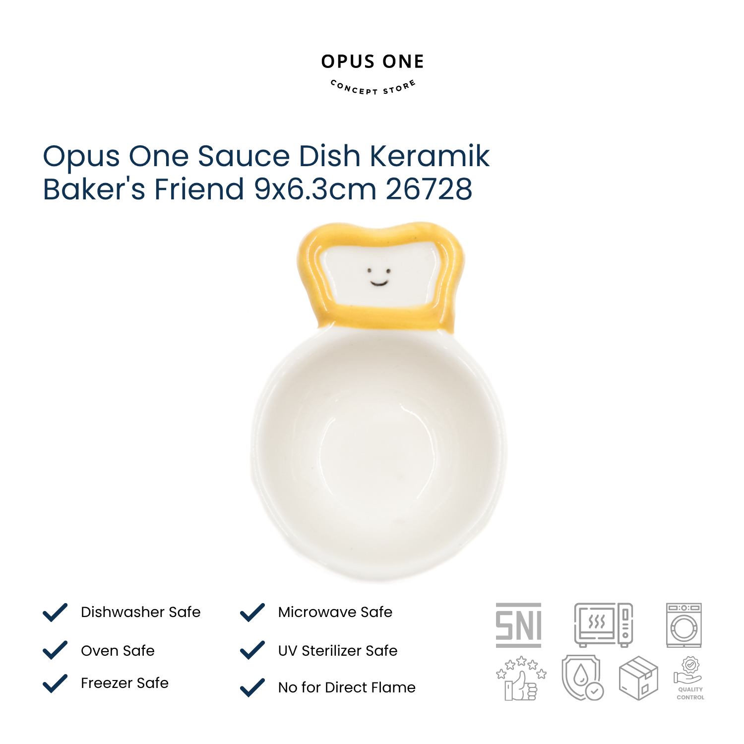 Opus One Sauce Dish Keramik Baker's Friend 9x6.3cm 26728 - Image 5