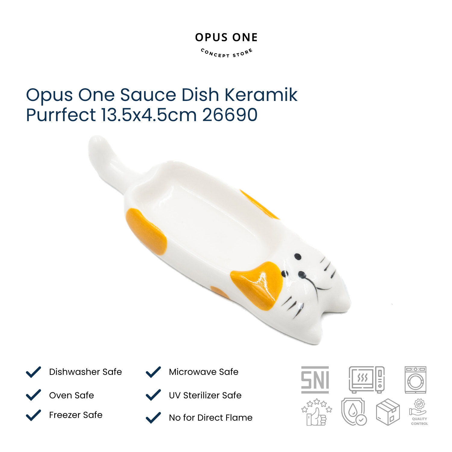 Opus One Sauce Dish Keramik Purrfect 13.5x4.5cm 26690 - Image 5