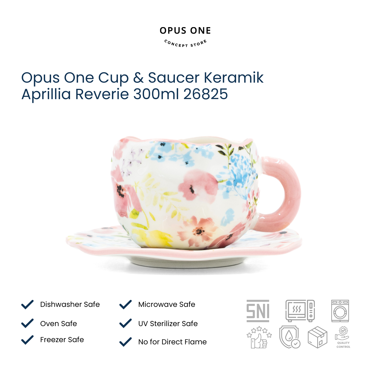Opus One Cup & Saucer Keramik Aprillia Reverie 300ml 26825 - Image 3