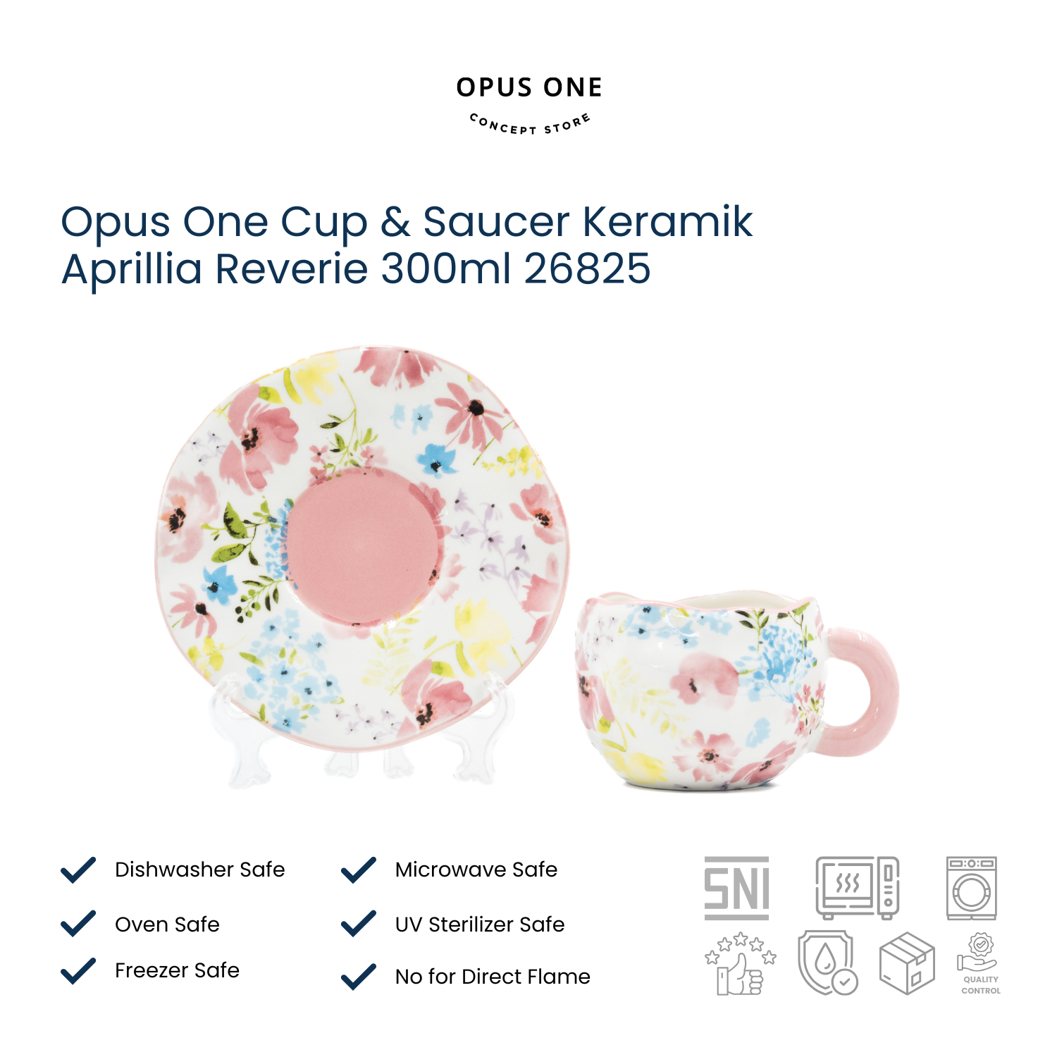Opus One Cup & Saucer Keramik Aprillia Reverie 300ml 26825