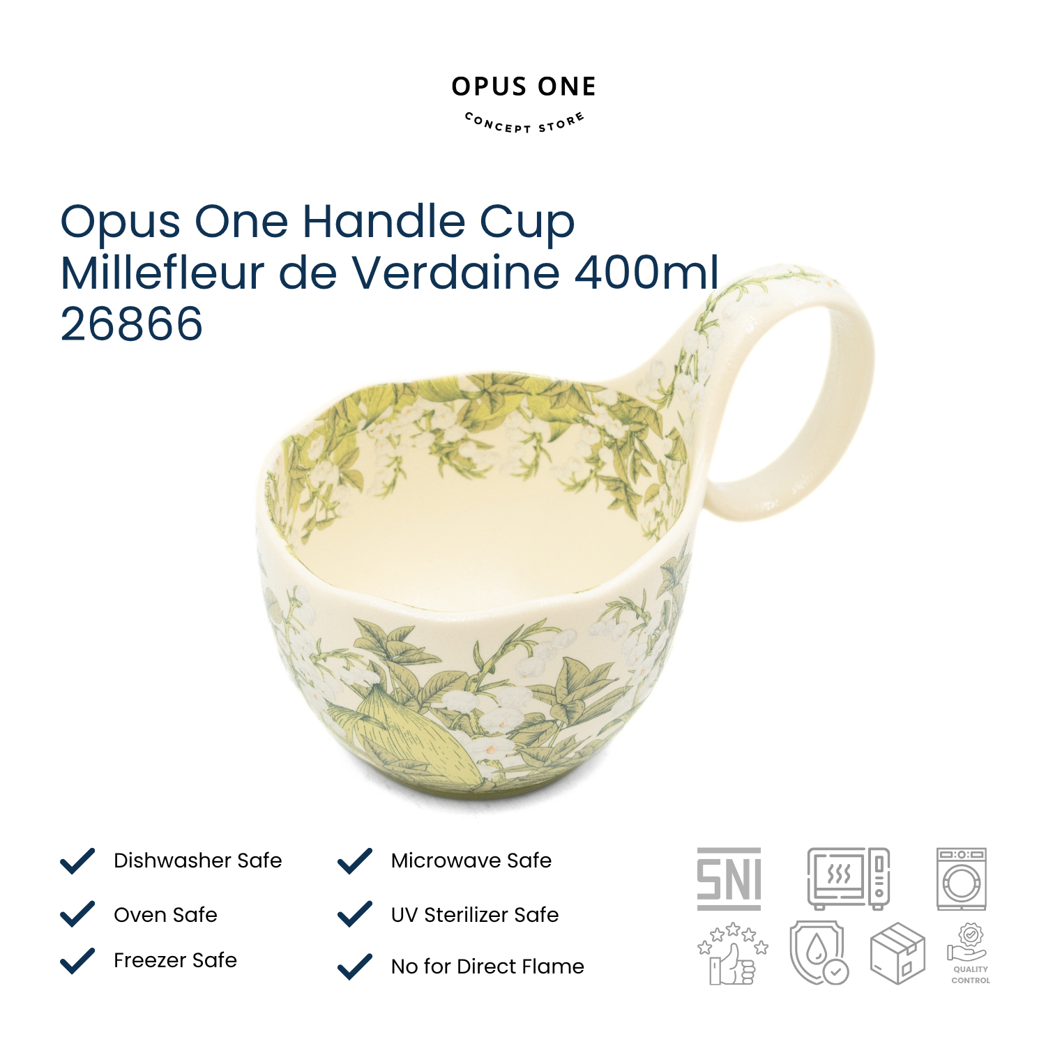 Opus One Handle Cup Millefleur de Verdaine 400ml 26866