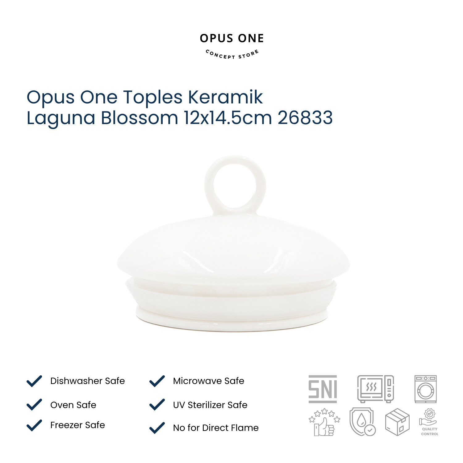 Opus One Toples Keramik Laguna Blossom 12x14.5cm 26833 - Image 4
