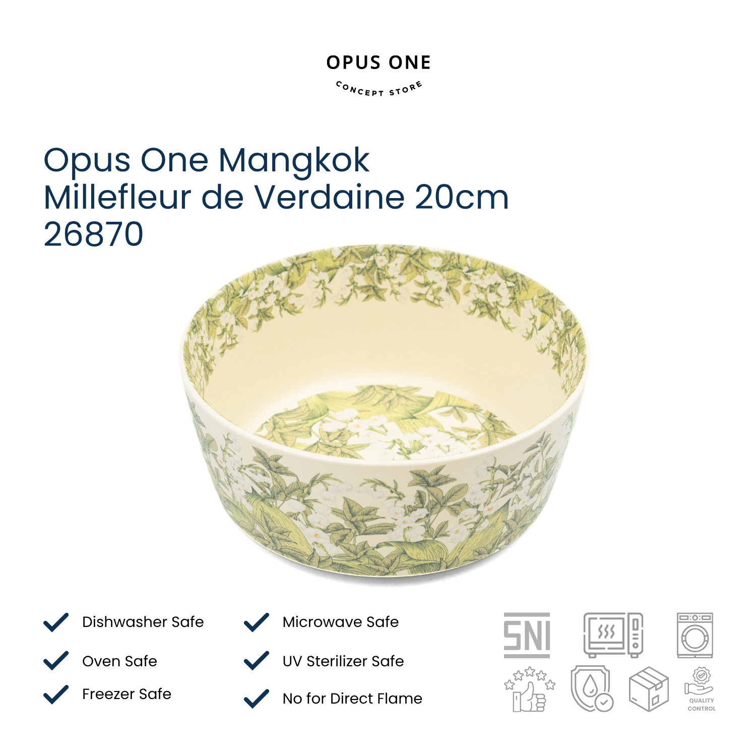 Opus One Mangkok Millefleur de Verdaine 20cm 26870