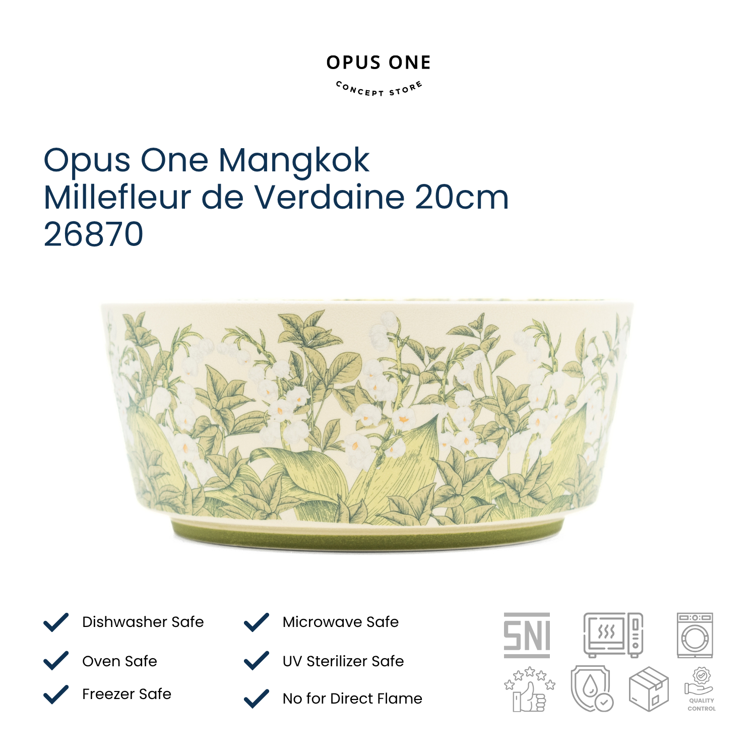 Opus One Mangkok Millefleur de Verdaine 20cm 26870 - Image 3