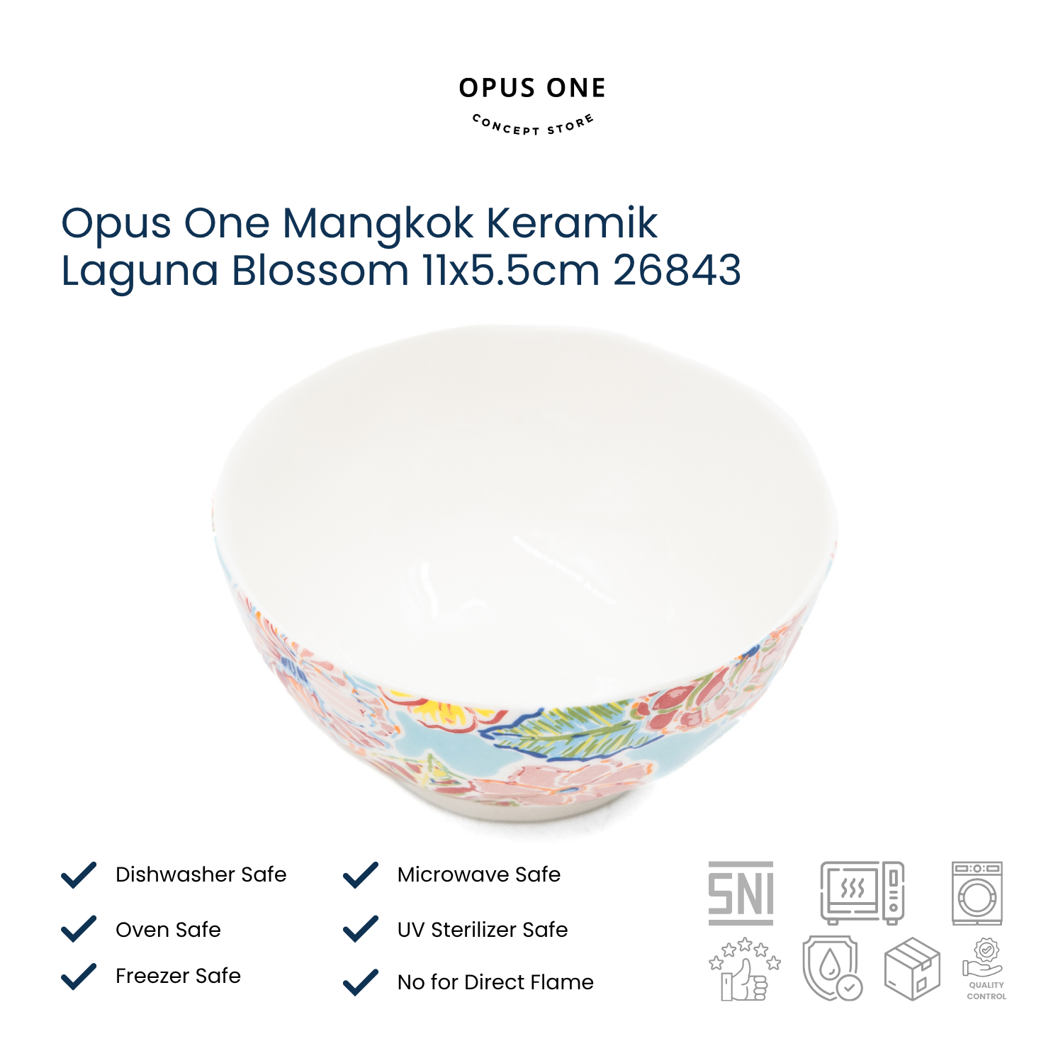 Opus One Mangkok Keramik Laguna Blossom 11x5.5cm 26843 - Image 3