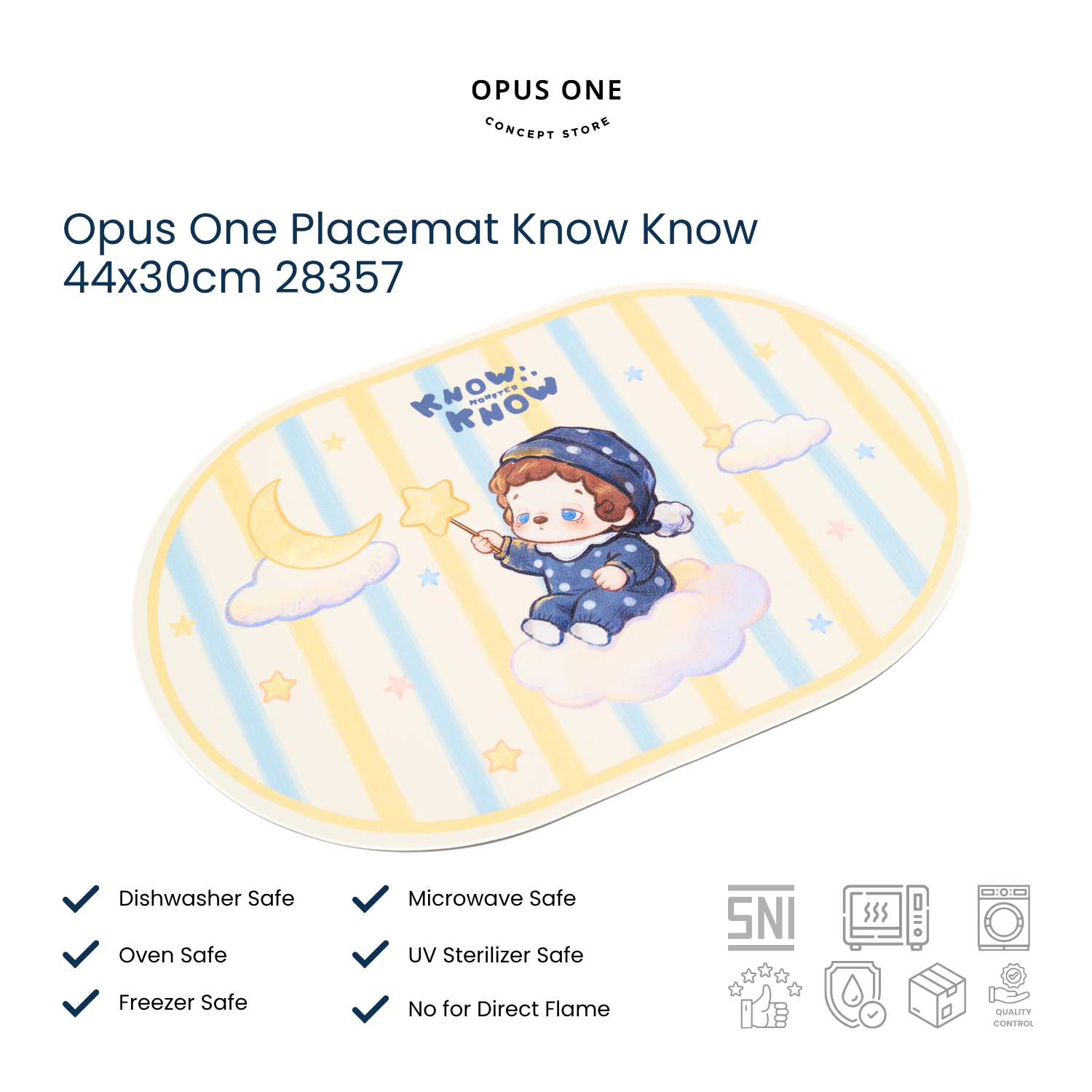 Opus One Placemat Know Know 44x30cm 28357 - Image 3